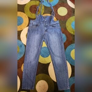 Forever 21 Hot Kiss Denim Overalls Women's Size 30